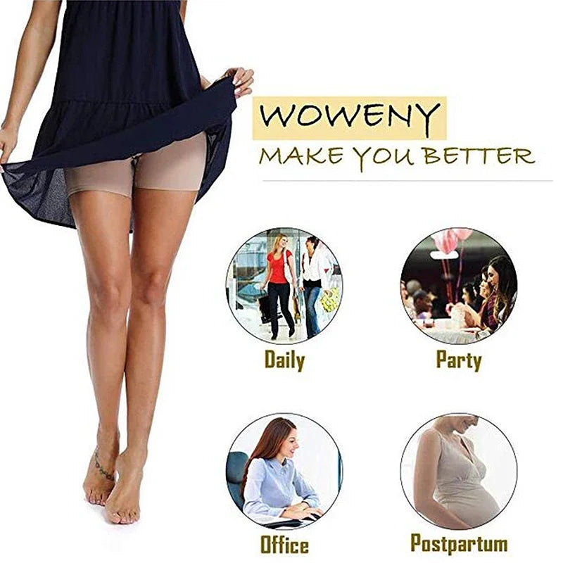 Women's High Waisted Shapewear Shorts Smooth New Shaping Boyshorts Panties Tummy Control Underwear Slimming Shapers Short