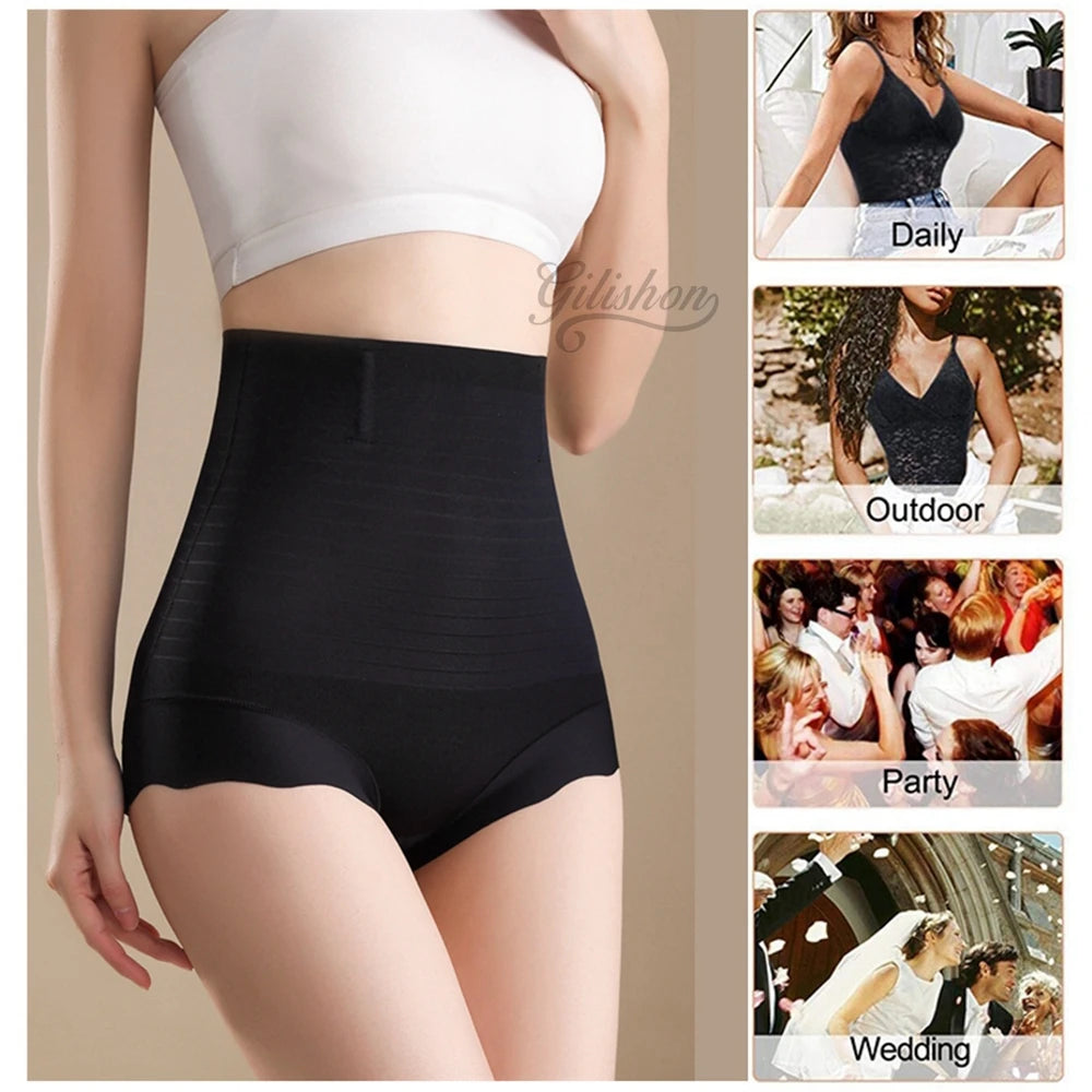 Slimming Shorts Women Body Shaper High Waist Flat Belly Sheathing Panties Hip Lift Shaping Underwear Tummy Control Shapewear