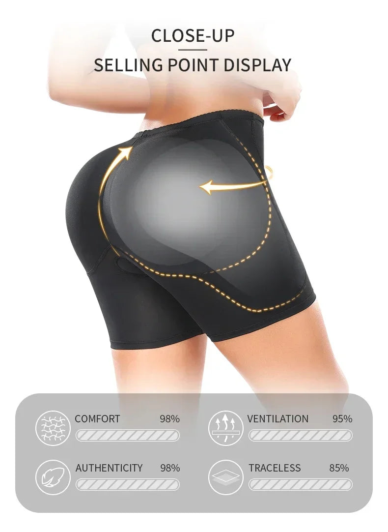 Shapewear Women Control Panties Hip&butt Pad 4 Pads Lifting Up Body Shaper Panty Enhancer Sponge Padded Buttocks Bigger