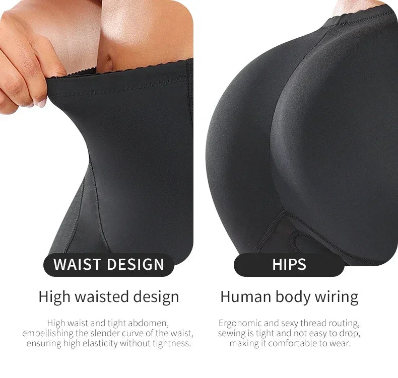 Shapewear Women Control Panties Hip&butt Pad 4 Pads Lifting Up Body Shaper Panty Enhancer Sponge Padded Buttocks Bigger