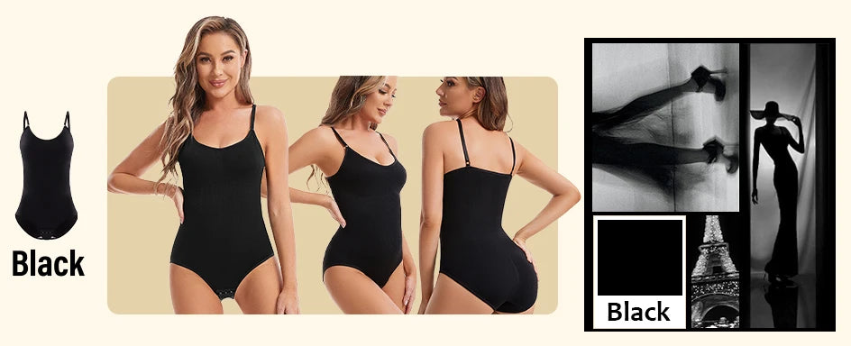 Women Slimming Shapewear Seamless Slimming Butt Lifter Full Body Shaper Smooth Out Bodysuit Open Crotch High Elastic Body Suits