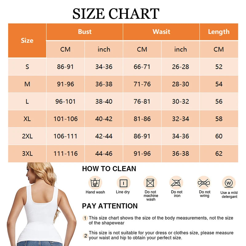 1/2 PCS Shapewear Tummy Control Tank Top Compression Tanks for Women Square Neck Seamless Body Shaper Camisole Cami Tops