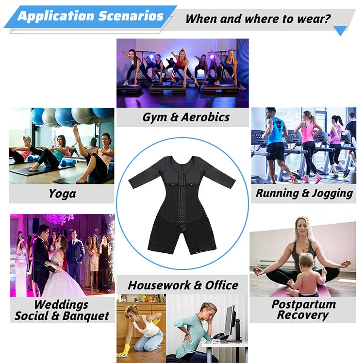 Girdles Shapewear Faja Colombianas Shaper Bodysuits Tummy Slimming Corset Full Body Reducer Postpartum Carving Bodices Sheath