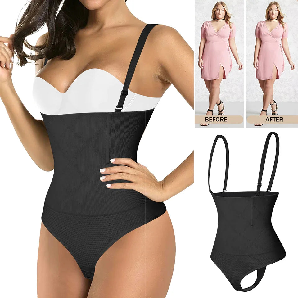 Shapewear Bodysuit for Women Tummy Control Full Body Shaper Thigh Slimmer Shorts Waist Trainer Slimming Underwear Belly Fajas