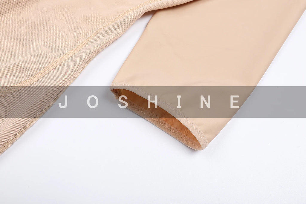 Full Body Shapewear With Sleeves Knee Length Shorts Butt Lift Up Tigh Slimming Front Hooks Waist Trainer Shapewear for Women