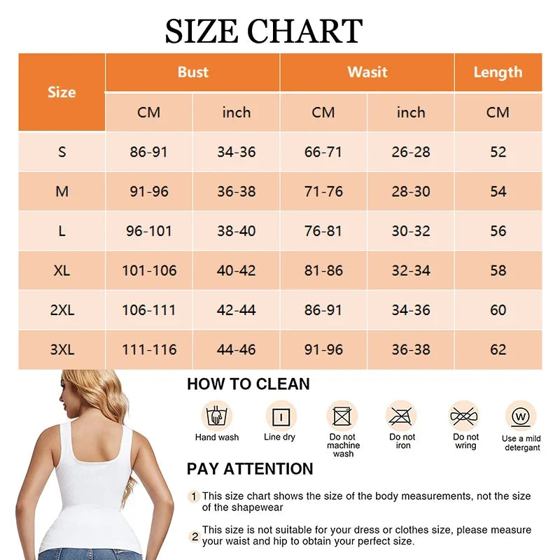 1/2 PCS Shapewear Tummy Control Tank Top Compression Tanks for Women Square Neck Seamless Body Shaper Camisole Cami Tops