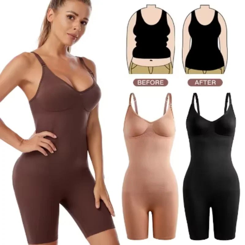 Shapewear Bodysuit For Women Fajas Seamless Full Body Shaper Waist Trainer Push Up Corset Tummy Control Butt Lifter Slimming