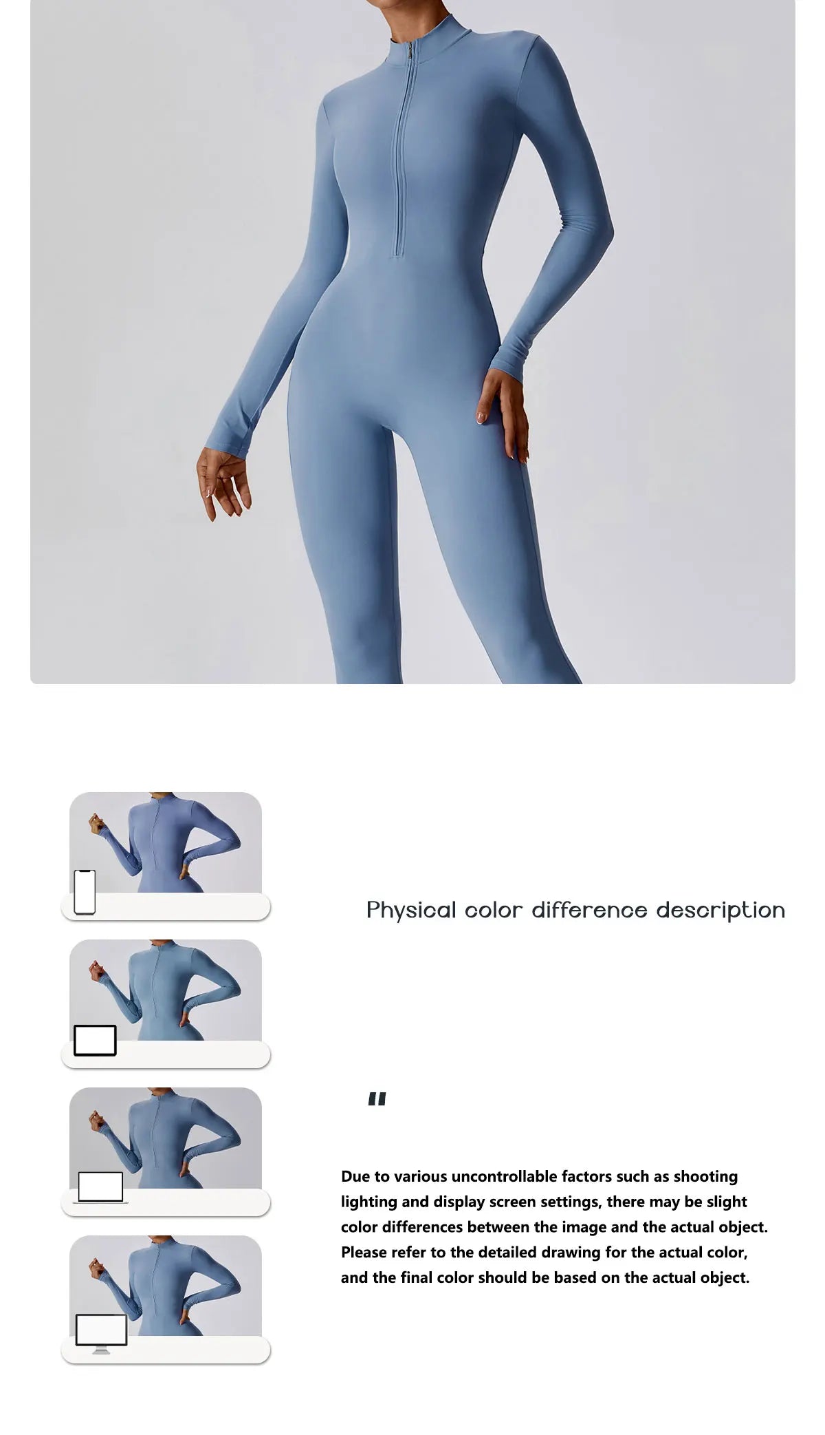 Women's Jumpsuits One-Piece Suit Zipper Long Sleeved Yoga Set Gym Push Up Workout Clothes Fitness Bodysuit Sportswear Tracksuit