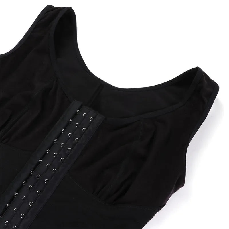 Fajas Shapewear High Compression Bodysuit Girdles with Brooches Bust for Daily and Post-Surgical Use Slimming Sheath Belly Women