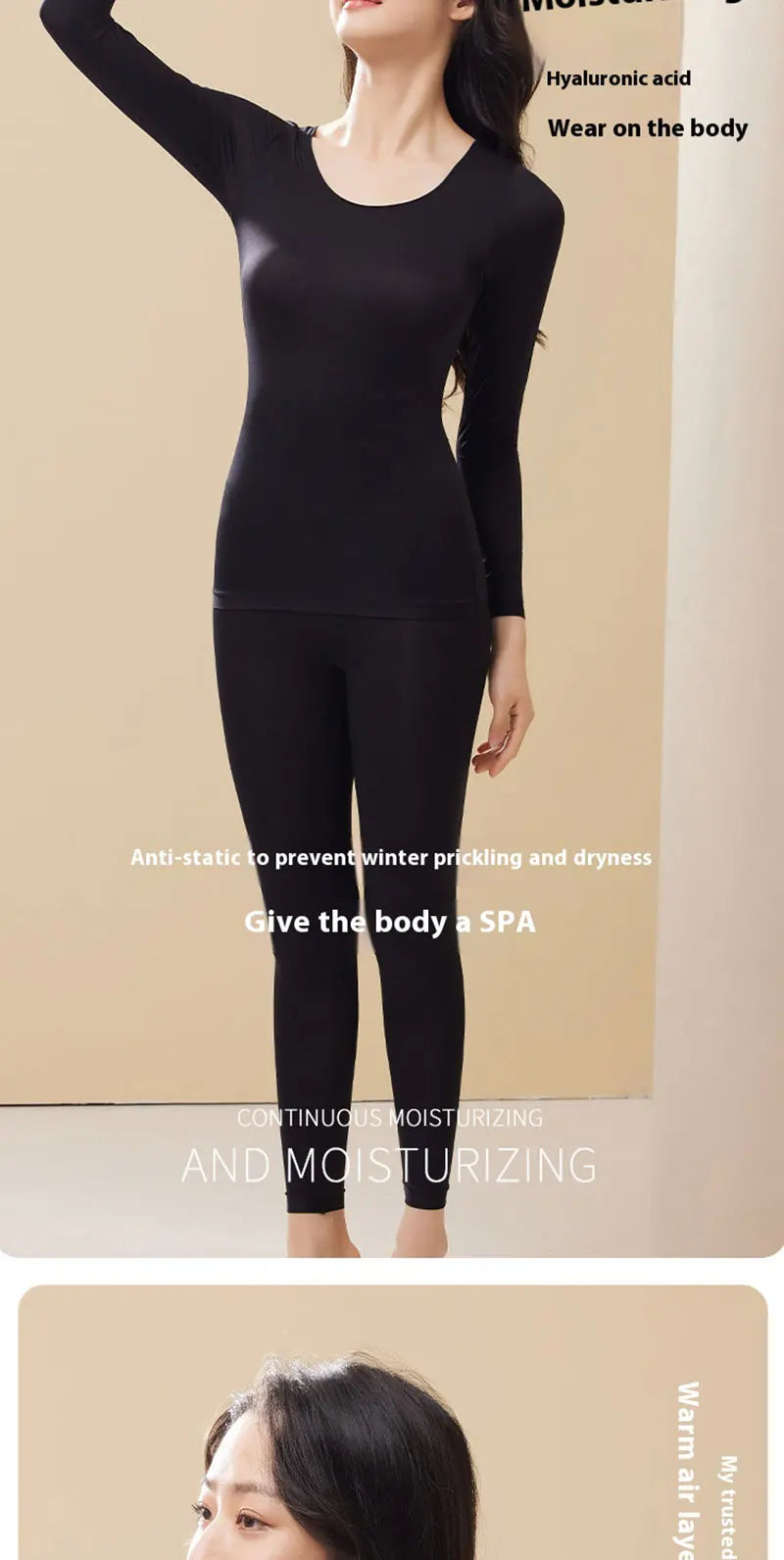 Women's Thermal Underwear Winter Clothes Seamless Thick Double Layer Warm Lingerie Women Thermal Clothing Set Woman 2 Pieces