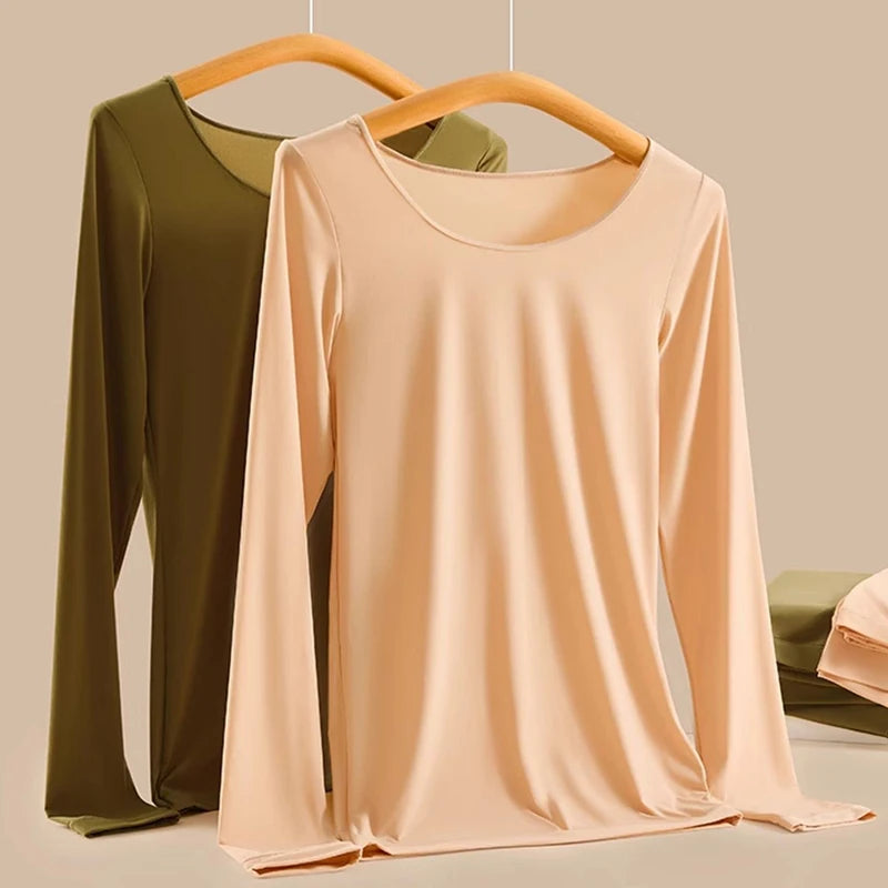 Women's Thermal Underwear Winter Clothes Seamless Thick Double Layer Warm Lingerie Women Thermal Clothing Set Woman 2 Pieces