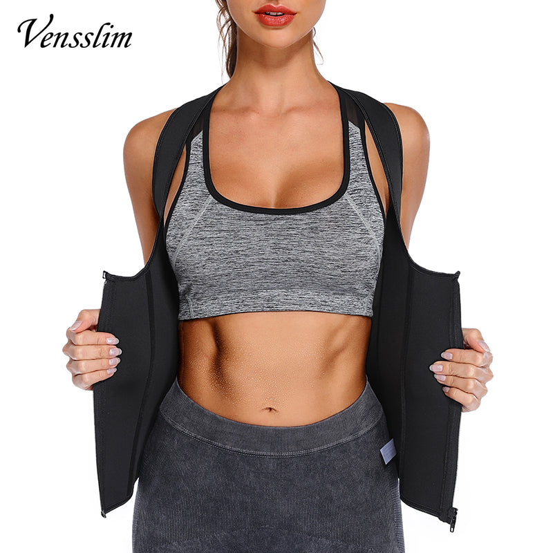 Women Waist Trainer Vest Body Shaper Neoprene Sauna Sweat Suit Slimming Sheath Workout Corset Top Shapewear Fitness Trimmer Belt
